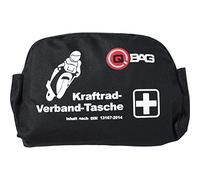 QBag Kit de Premier Secours pour Motards DIN 13167-2014, Noir