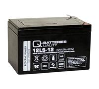 QBatteries 12LS-12 F2 Batterie au Plomb Non tissée AGM VRLA avec VDS 12 V 12 Ah