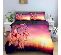 QBIDCSX Housse de Couette 200x200 Adulte Enfant Filet Parure de Lit 1 Personnes en Microfibre, Ensemble de Literie avec 1 Housse de Couette et 2 Taie d'oreiller 65x65 cm