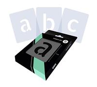 QBIX Lot de pochoirs en forme de lettres de l'alphabet, pochoirs de police minuscules, hauteur 7 cm, peinture réutilisable, artisanat, mur, meuble