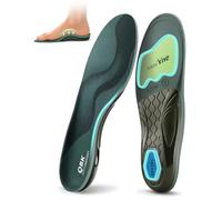 QBK Semelles Orthopédiques, Voûte Plantaire 35 mm, Douleur Talon, XL | Semelles rigides : fatigue et surpoids. Soutien renforcé pour rester debout toute la journée. EU 45-48
