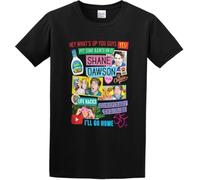 QBKCLP ERSAN Men's Shane Dawson Collage T T-Shirts à Manches Courtes O Neck(Small)