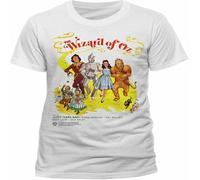 QBKCLP ERSAN Wizard of Oz Poster T T-Shirts à Manches Courtes Dorothy Judy Garland Movie White(Medium)
