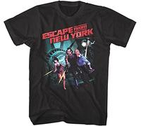 QBKCLP Escape from New York Snake Plisken Men's T T-Shirts à Manches Courtes Comic Escape Kurt Russell Movie Black Black(Medium)