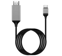 Qbkohphifm Câble HDTV USB3.1 4K Type-C vers pour Téléphone Android pour Connecter Le Câble de Périphérique TV Même Écran 2M