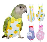 QBLEEV Couche-culotte pour oiseaux, calopsitte, couche de vol, couche réutilisable pour perroquet avec couche intérieure imperméable, pantalon de pigeon, costume d'urine pour conure, ara, perruches