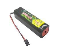 QBLPOWER Futaba NT8S600B Batterie émetteur carré 9,6 V 2000 mAh avec connecteur Hitec pour avions télécommandés, voitures, héli, planeurs