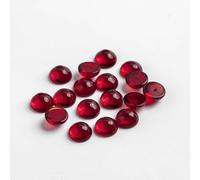 qbodp 50 Pièces Rouge Foncé Perles Sans Trou, Demi-Rondes Accessoires Décoratifs Perlés pour Création Artisanale, 10mm