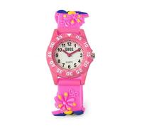 QBOS Montre analogique pour enfant fille - Montre pour enfant à partir de 3 ans, Rose/abeille florale, Moderne