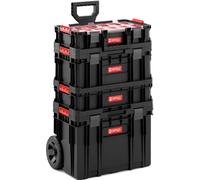 Qbrick System 6-in-1 Ensemble de trolley à outils incluant une mallette, une boîte et un organiseur