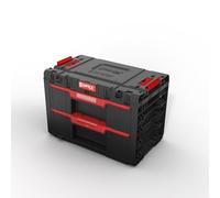 Qbrick System Boîte à Outils Vide - 2 Compartiments - Malette Outils - 542 x 335 x 369 mm Noir