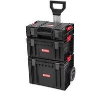 Kit de Caisse À Outils - Qbrick - System Pro - Sur Roulettes - 3 Compartiments - Noir