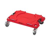 Qbrick System Pro Transport Platform Red Ultra HD Chariot de Transport Planche à roulettes Planche de Transport en Plastique Charge maximale 100 kg Rouge 50,6 x 32,5 x 14 cm