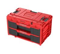 Qbrick System ONE Drawer 2 Toolbox 2.0 RED Ultra HD Custom Boîte à outils 587 x 380 x 340 mm 29 l avec deux tiroirs