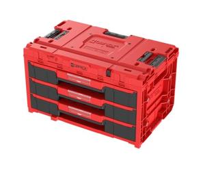 QBRICK SYSTEM Malette Outils Boîtes à Outils Valise ONE Drawer 3 Toolbox 2.0 RED Ultra HD Rouge 587 x 380 x 340 mm