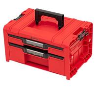 Qbrick System PRO Drawer 2 Toolbox 2.0 Expert RED ULTRA HD mallette à outils 450 x 310 x 244 mm 14 l empilable IP54 avec 2 tiroirs