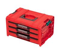 QBRICK SYSTEM Malette Outils Boîtes à Outils Valise PRO Drawer 3 Toolbox 2.0 Expert RED Ultra HD Rouge 460 x 320 x 260 mm