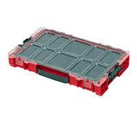 QBRICK SYSTEM Malette Outils Boîtes à Outils Valise PRO Organizer 100 MFI RED Ultra HD Boîte De Tri De Gamme De Vis Rouge 460 x 310 x 105 mm
