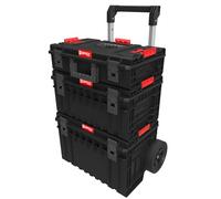 Qbrick System ONE 2.0 CART VARIO SET n° 1 - Ensemble mobile de boîtes modulaires - Boîte VARIO 2.0 pratique - Boîte CART 2.0 spacieuse - Compatible avec ONE et PRO