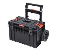 Qbrick System ONE Cart 2.0 Trolley 641 x 485 x 660 mm 52 l IP66 capacité de charge 100 kg empilable avec poignée télescopique double en aluminium