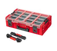 Qbrick System ONE Organizer 2XL RED ULTRA HD Custom + ONE Connect-Adapter 582 x 387 x 172 mm 19,5 l stapelbar IP66