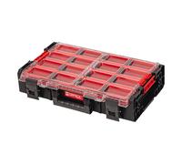 Qbrick System ONE Organizer XL 2.0 Long Bin empilable 582 x 387 x 131 mm 13,5 l IP66 avec 4 inlays et 12 séparateurs