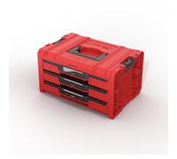 Qbrick System Caisse à outils System PRO Drawer 3 – Rouge 460×320×260 mm