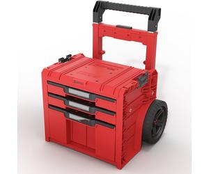 QBRICK SYSTEM PRO CHARIOT 2.0 AVEC 3 TIROIRS Red Ultra HD Custom