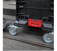 Qbrick System PRO Transport Platform Chariot de transport 506 x 325 x 140 mm avec 4 roues pivotantes et 2 freins