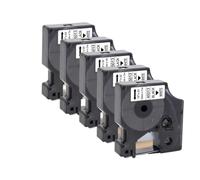 QBVHAEPY 5/10pk 45013 D1 Tape Tape Compatible avec Une Bande D1 12 mm 45010 45018 45023 Fonctionne Compatible avec LabelManager 160 280 imprimantes(Black on White)