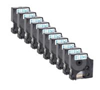 QBVHAEPY Tape 5pk 10pk 45013 D1 Tapis 12 mm Tape d'étiquette Compatible avec Les Fabricants d'étiquettes similaires à 160 280 210D Fonctionne avec 45010 45018 45023 Modèles(10PK Blue on White)
