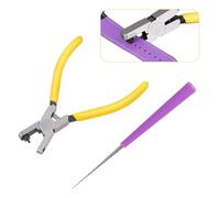QBXMY7 Lot de 2 pinces perforatrices pour bracelet de montre, perforatrice de ceinture de 2 mm pour ceinture en cuir, pince perforatrice de sangle de chaussures, outil de perforation pour ceinture de