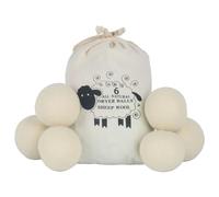 QBXMY7 Lot de 6 balles de séchage en laine pour sèche-linge - Réutilisables - Adoucissant naturel - Pour réduire le temps de séchage - 7 cm