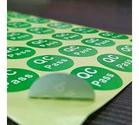 Qc Pass Autocollants Pass 1000Pcs 0. 8 X 0. 8 Pouces Autocollants Détiquettes Pour Le Contrôle De La Dans Dinspection De Gestion Des Stocks Étiquette Autocollant