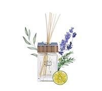 QC Terme Aria Milan, parfum d'ambiance en verre à bâtonnets 500 ml, parfum relaxant avec notes à la lavande, fabriqué en Italie