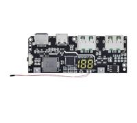 QC4.0 QC3.0 LED Dual USB 5 V 4,5 A 22,5 W Micro/Type-C USB Mobile Power Bank 18650 Module de charge Protection de la température, A