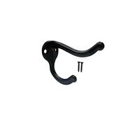 QCAA Cape Hat Hook, Durable pour Suspension Murale, Moulage de Zinc, Noir Mat, Fabriqué à Taiwan, Pack de 12