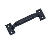 QCAA Tirette de porte en acier, revêtement noir, 12,7 cm ~ 20,3 cm, fabriqué à Taïwan 1 Pack Black (8")