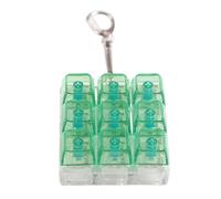 Qcbuegof 9 claviers clics jouets porte-clés testeur mécanique pour l'entraînement et le compagnon de voyage Porte-clés