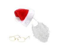 Qcbuegof Accessoires de tenue de Père Noël pour adulte