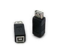 Qcbuegof Adaptateur compact USB 2.0 A femelle vers femelle de type B pour imprimante, ordinateur portable et appareil photo - Design sans interférences de type A à B