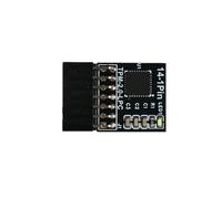 Qcbuegof Adaptateur d'ordinateur multifonction TPM2.0 Module de sécurité 4 broches LPC Trusted Platform Computer Replacement Carte mère Puce de sécurité