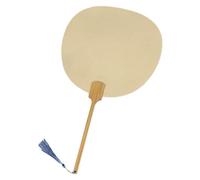 Qcbuegof Artiste papier de riz ventilateur rond ventilateur pinceau stylo calligraphie peinture papier de riz ventilateur vide ventilateur rond ventilateur
