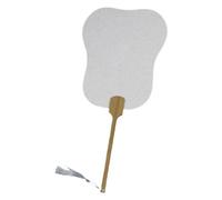 Qcbuegof Artiste papier de riz ventilateur rond ventilateur pinceau stylo calligraphie peinture papier de riz ventilateur vide ventilateur rond ventilateur
