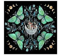 Qcbuegof Astrologie Tarot Tissu Jeu de société métaphysique Tapis Pendulum Services Divins Nappe de table Coussin de carte de jeu de divine Tapis Tarot Chiffon de cartes pour lire