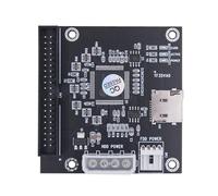 Qcbuegof Carte mémoire vers disque dur 3 5 pouces 44 broches adaptateur capacité de carte prend en charge la carte 128 pour ordinateur portable Notebook vers adaptateur IDE