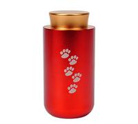 Qcbuegof Cendrier simple pour cendres - Pour animal de compagnie - Urne - Sculpture - Petit pot - En acier inoxydable