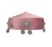 Qcbuegof Chapeau de costume folklorique kazakh traditionnel ethnique tissu polyester pour événement culturel et usage quotidien casquettes folkloriques du Xinjiang faites à la main