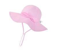Qcbuegof Chapeau de soleil pour bébé - Chapeau de plage à large bord pour filles - Ajustement confortable pour les enfants de 6 à 12 mois, l, 6 Months to 1 year o