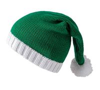 Qcbuegof Chapeau en tricot de Noël unisexe Père Noël chaud chapeau d'hiver famille pour fête et cadeaux Le Père Noël unisexe